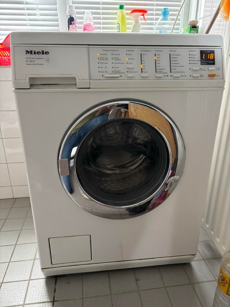 Miele W 3831 SoftCare System Wasmachine, Ophalen, Gebruikt, Voorlader, Wolwasprogramma