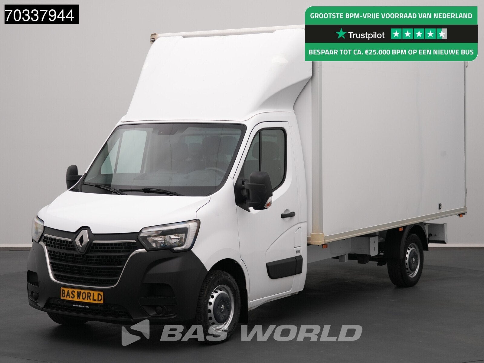 Renault Master 145PK Bakwagen Achterdeuren Zijdeur Airco Nav, 145 pk, Stof, Euro 6, 4 cilinders