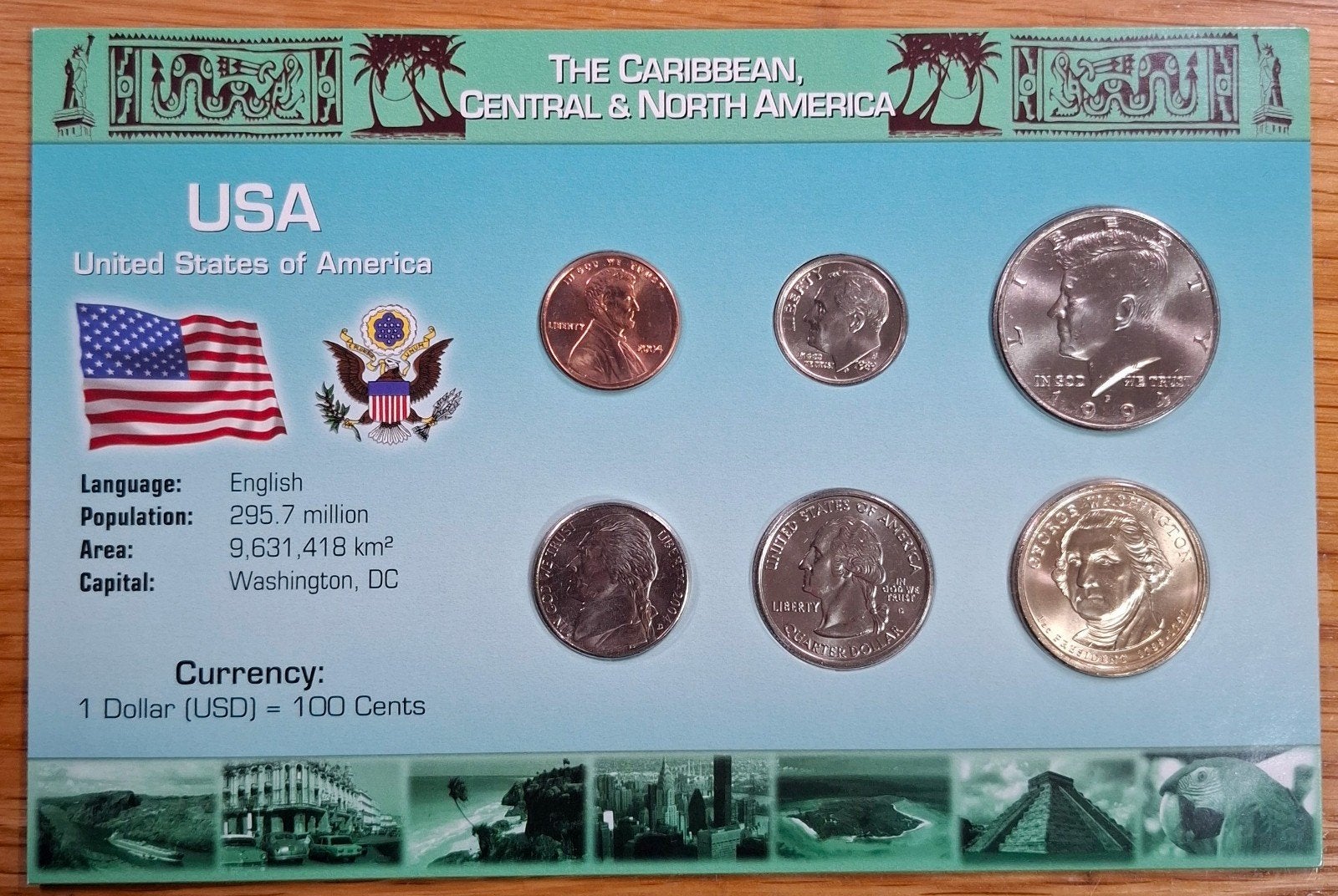 12# Coins of the World muntset USA, Ophalen of Verzenden, Noord-Amerika