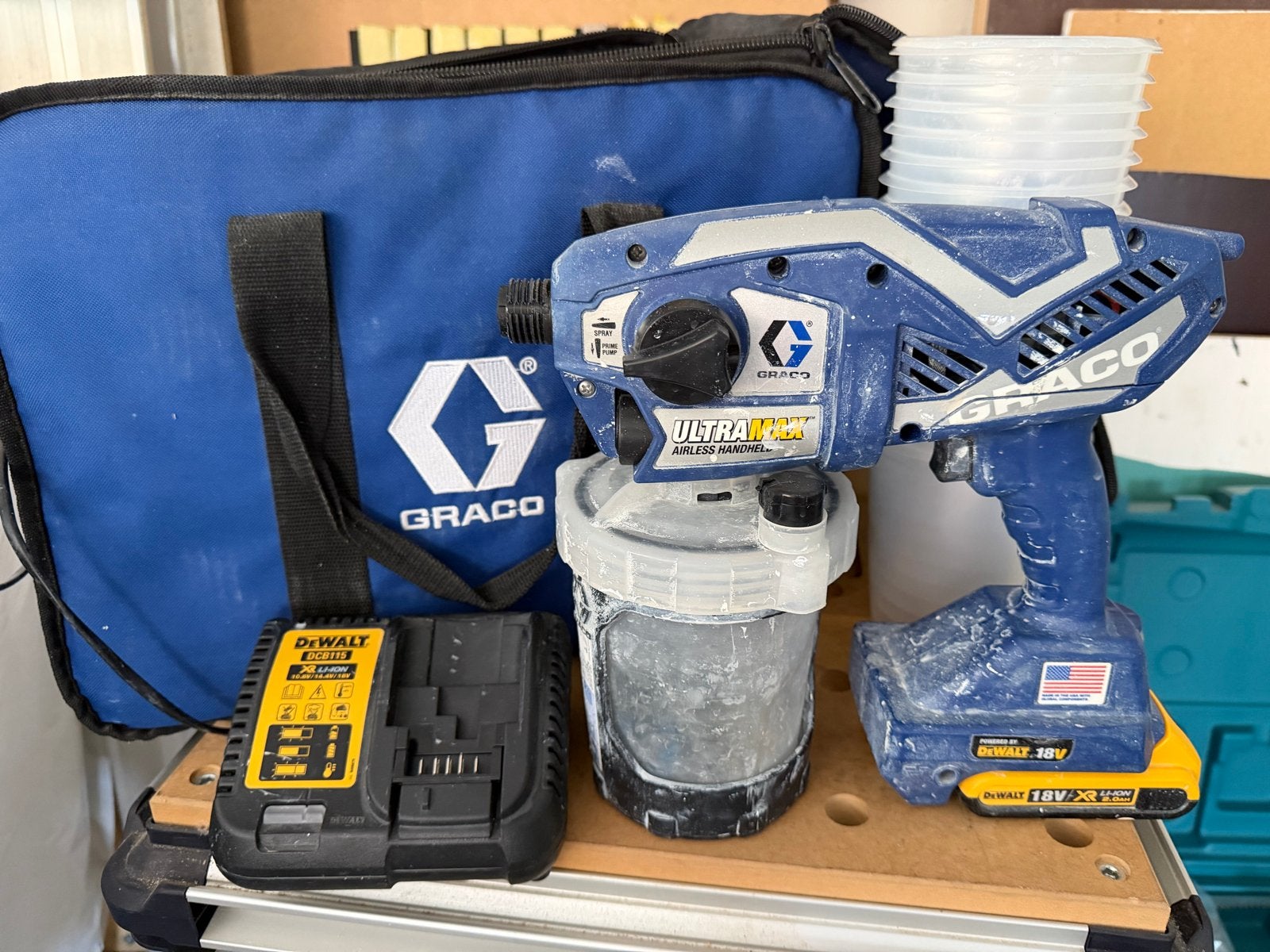 Graco Ultra Max Handheld Airless Verfspuit - Gereviseerd, Ophalen of Verzenden, Gebruikt, Verfspuit of Verfpomp