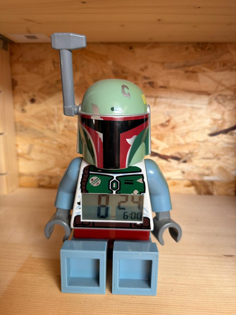 LEGO Star Wars Boba Fett Wekker - Digitale Klok, Ophalen of Verzenden, Gebruikt, Digitaal, Wekker of Tafelklok