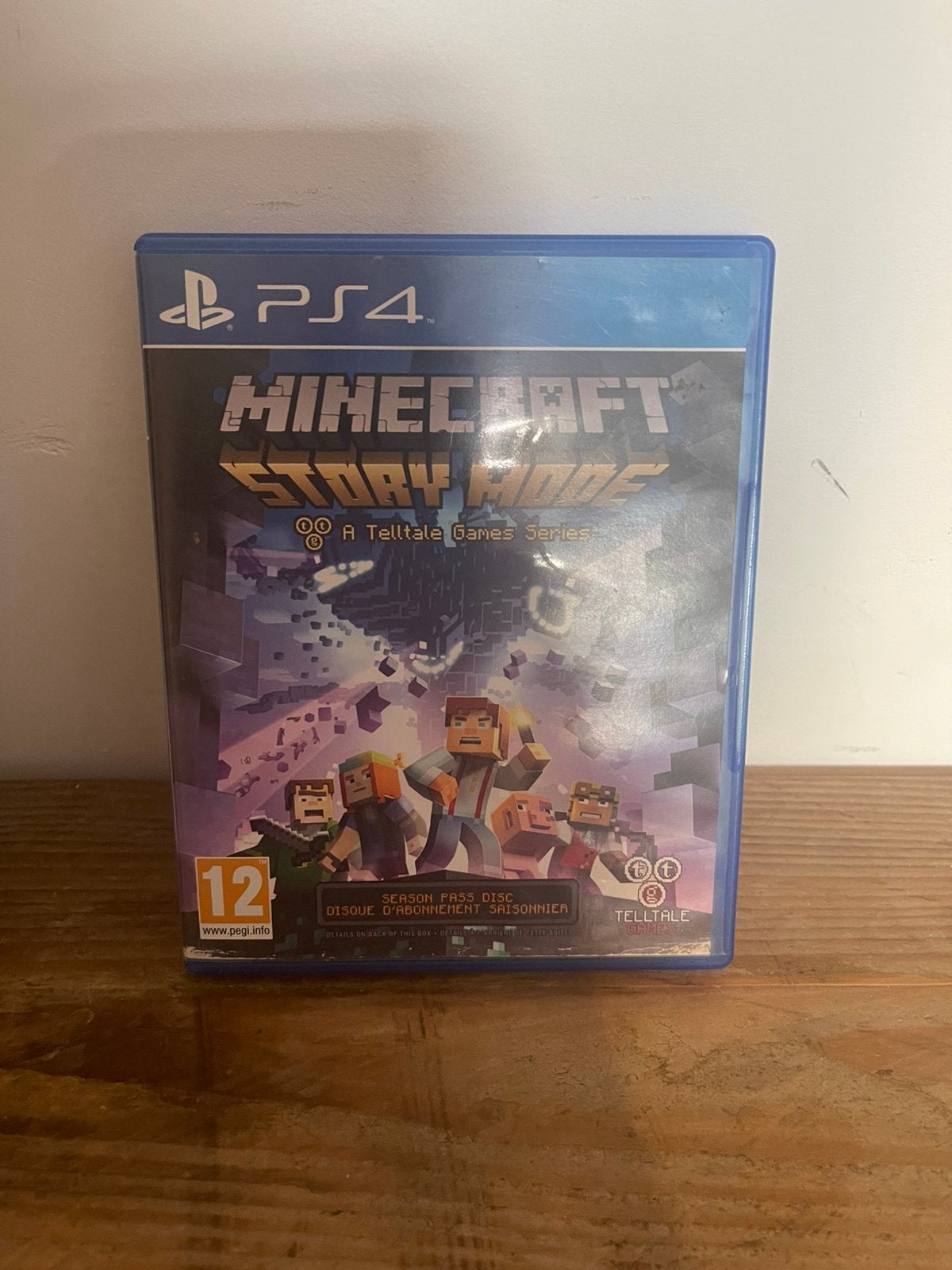 MINECRAFT STORY MODE Ps4, 1 speler, Ophalen of Verzenden, Zo goed als nieuw, Vanaf 12 jaar