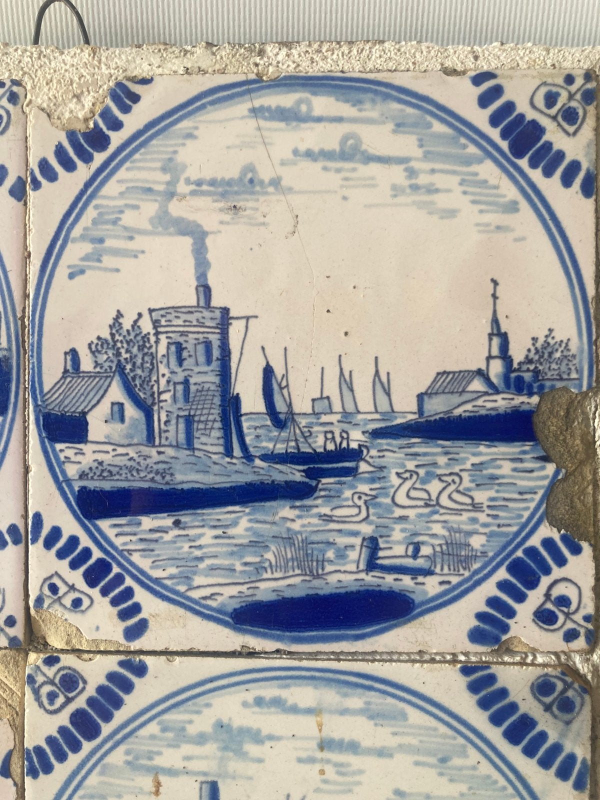 Bijzondere Antieke tegeltjes Tichelaar Delfts Blauw, Ophalen