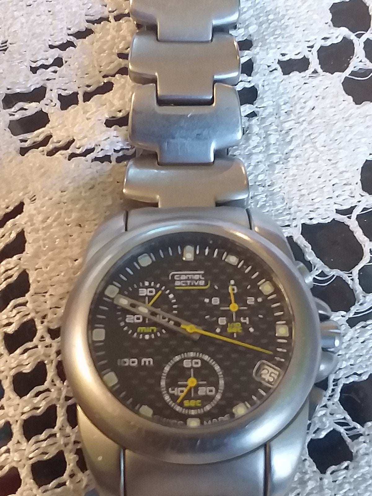 Camel Active Herenhorloge - Chronograaf - Staal, Sieraden, Tassen en Uiterlijk, Horloges | Heren, Overige merken, Staal, Gebruikt