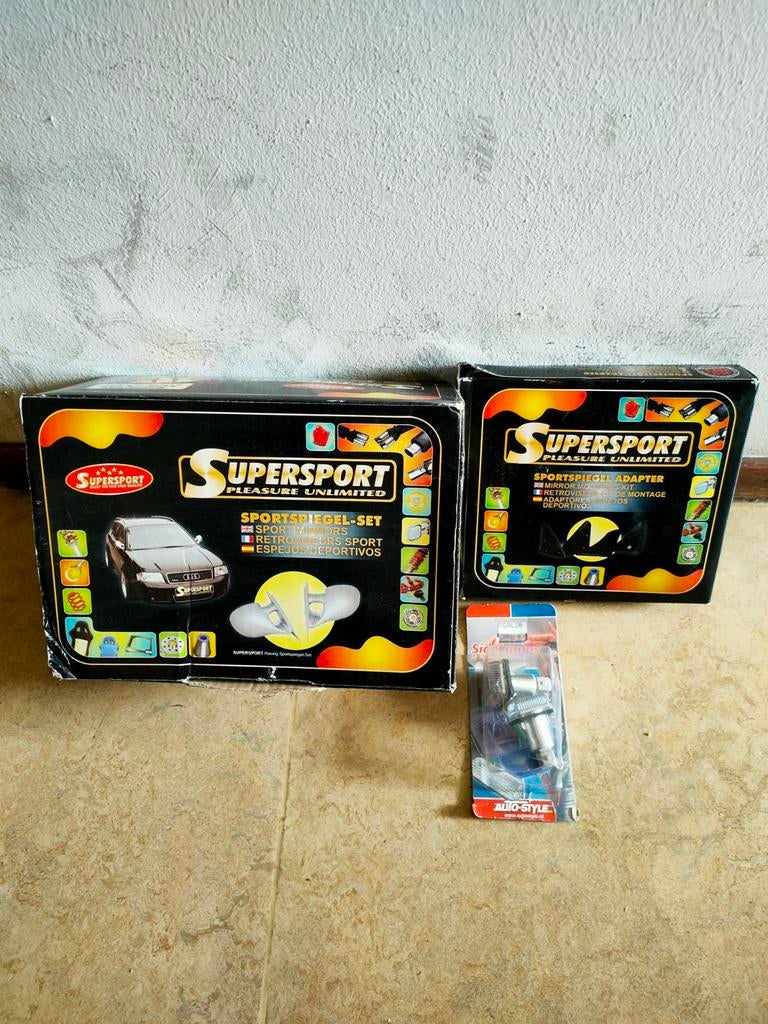 Supersport Sportspiegel-Set en Adapter voor Ford Fiesta, Ophalen, Nieuw, Ford