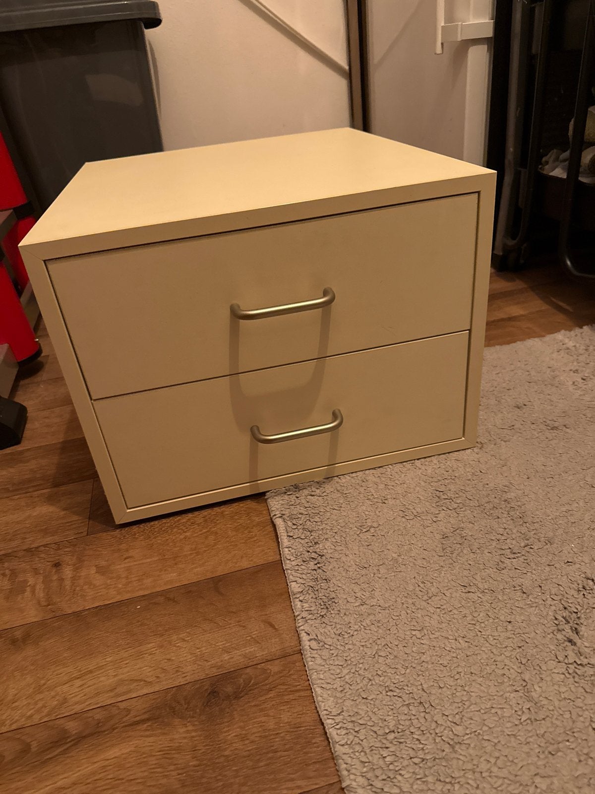 Ladenkastje / nachtkastje met 2 lades - 34x45x52 cm, Huis en Inrichting, Kasten | Ladekasten, Ophalen, Minder dan 50 cm, Gebruikt