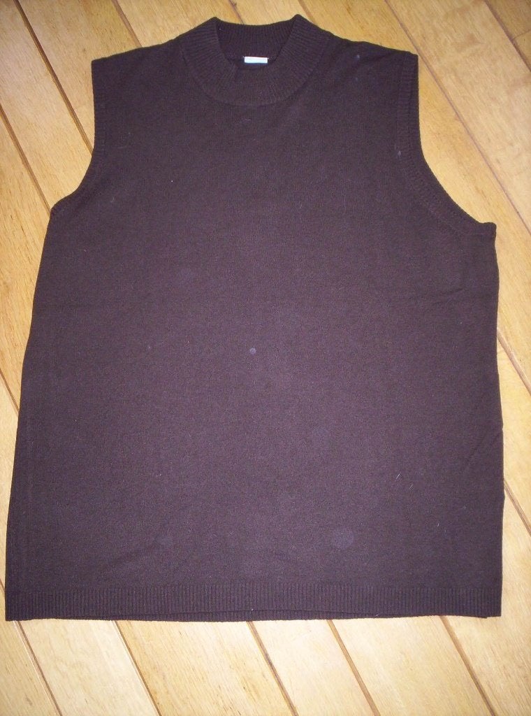 Trui spencer mouwloos bruin maat XXL, Ophalen of Verzenden, Zo goed als nieuw, Maat 46/48 (XL) of groter, Bruin