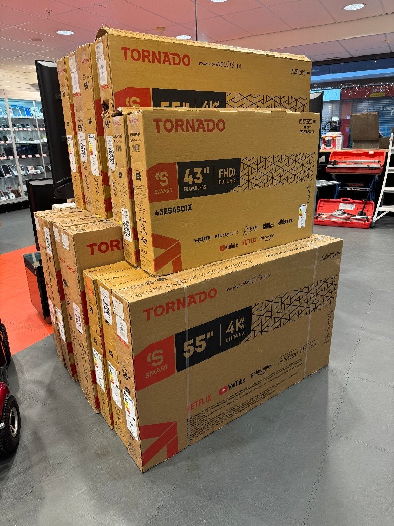 Tornado tv's (LG) 65 -55 -43 -32 inch nieuw 2 jaar garantie, 50 Hz, Nieuw, Tornado, 100 cm of meer