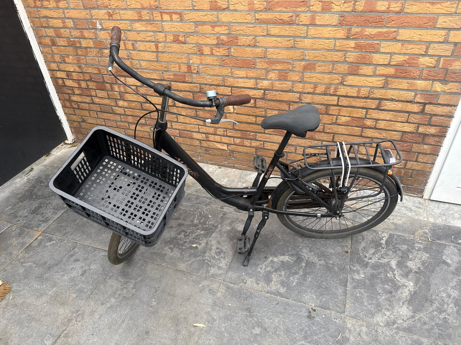 Altec kinderfiets 8-12 jaar met voordrager en krat, Ophalen, Gebruikt, Velgrem, 20 inch of meer