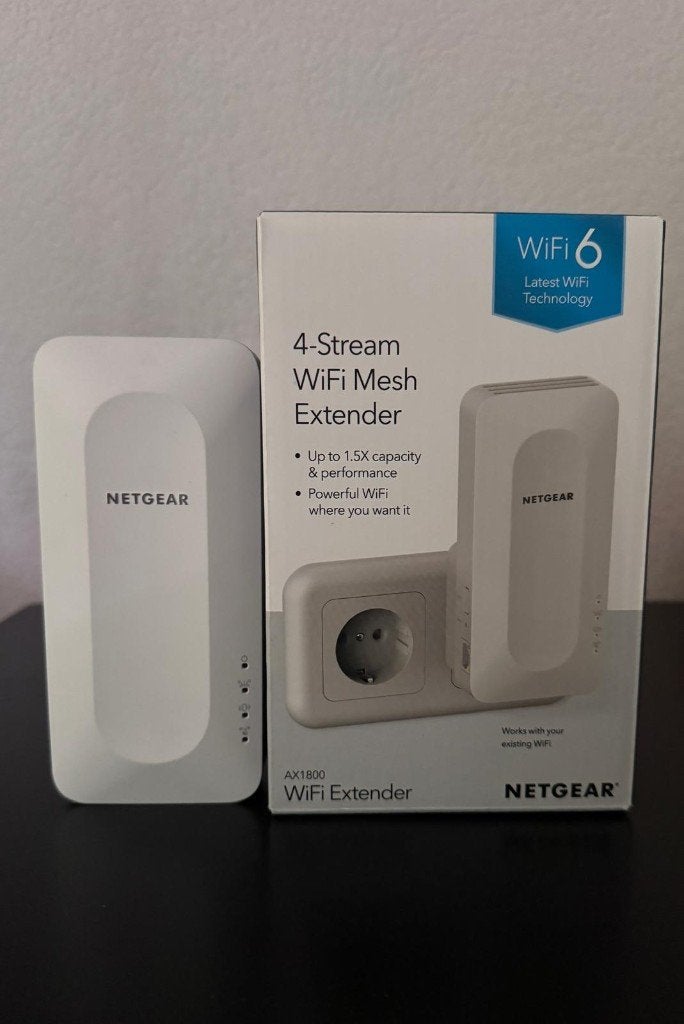 Netgear Wifi Mesh Extender AX1800, Computers en Software, WiFi-versterkers, Ophalen, Zo goed als nieuw
