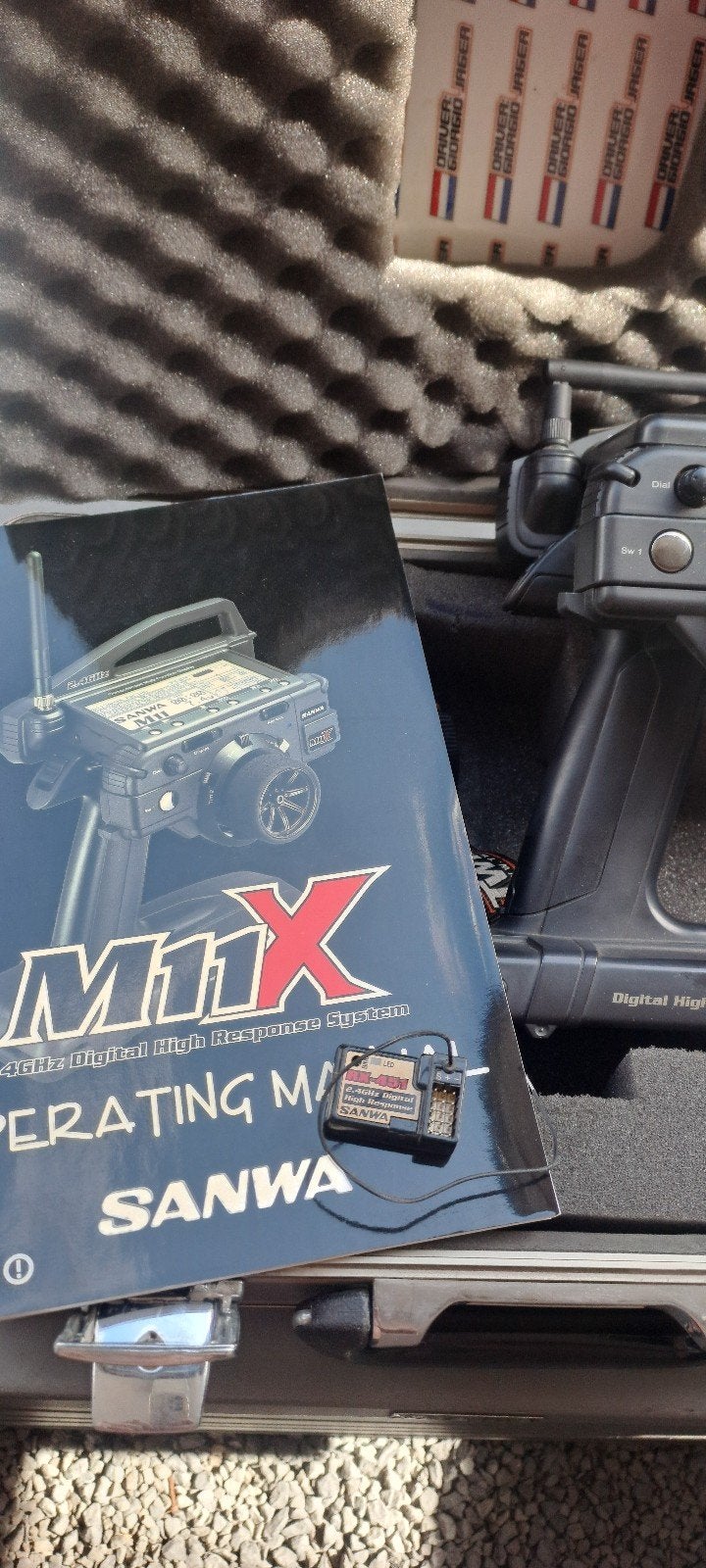 sanwa m11x fhss-3 2,24 ghz met 2 ontvangers stuurwielzender, Ophalen of Verzenden, Nieuw