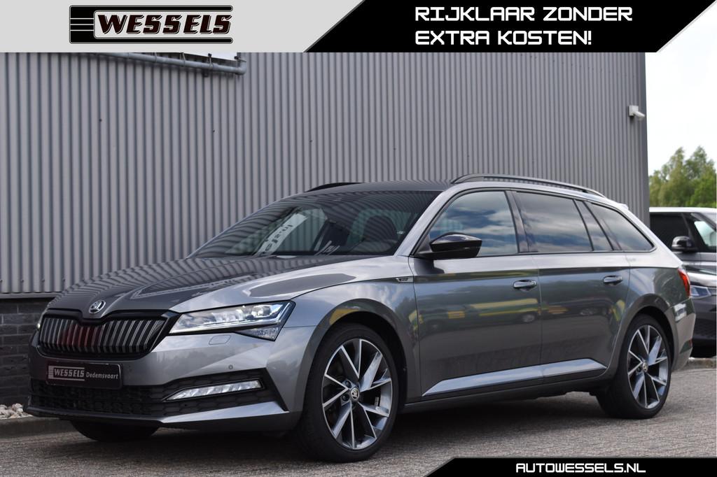 Skoda Superb Combi 1.4 TSI iV Sportline Business Elek. trekh, Auto's, Skoda, Gebruikt, 4 cilinders, Automatische klimaatregeling