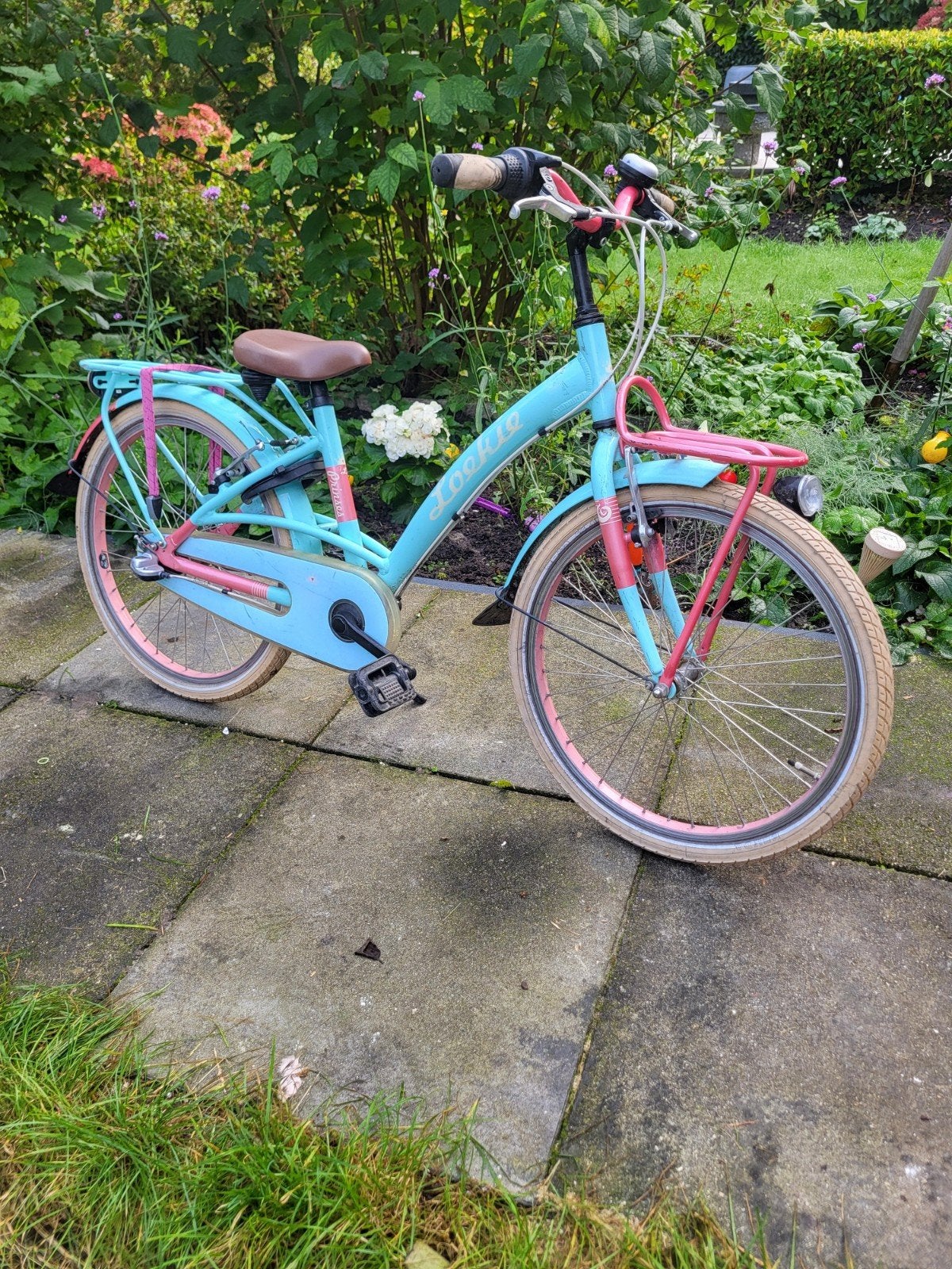 Loekie kinderfiets 22 inch met 3 versnellingen, Ophalen, Gebruikt, Terugtraprem, Loekie