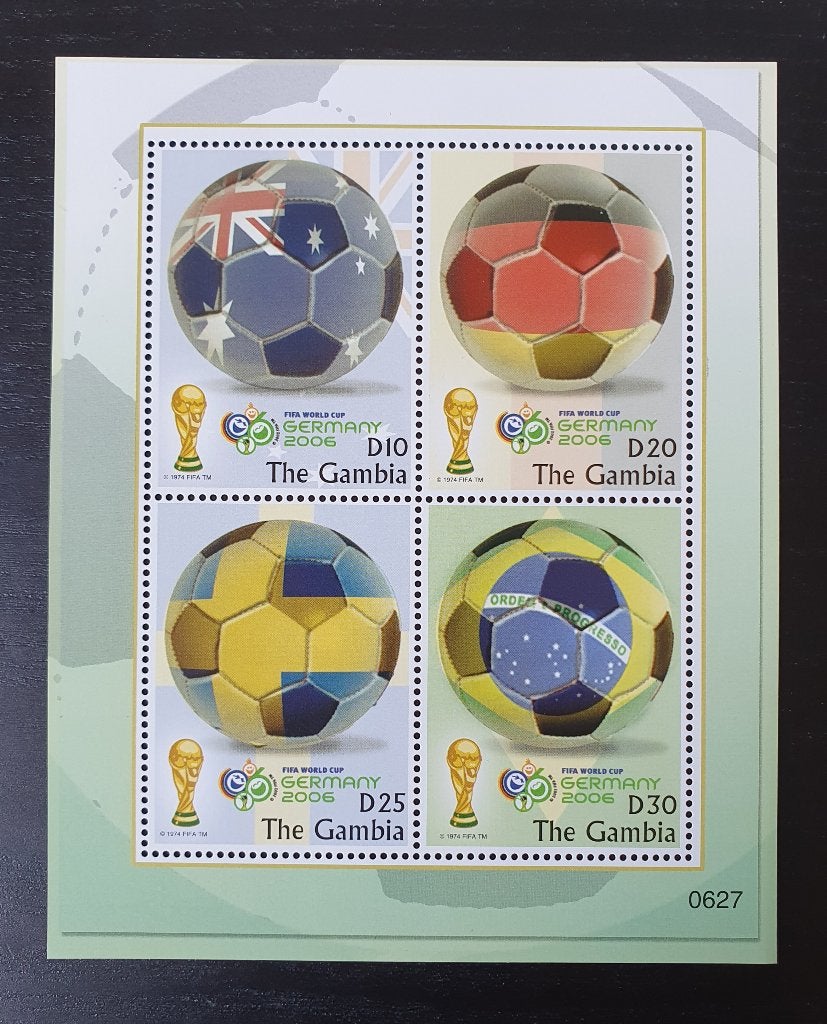 Gambia 2006 WK Voetbal Sport Michel 5689-5692 postfris, Verzenden, Postfris, Sport