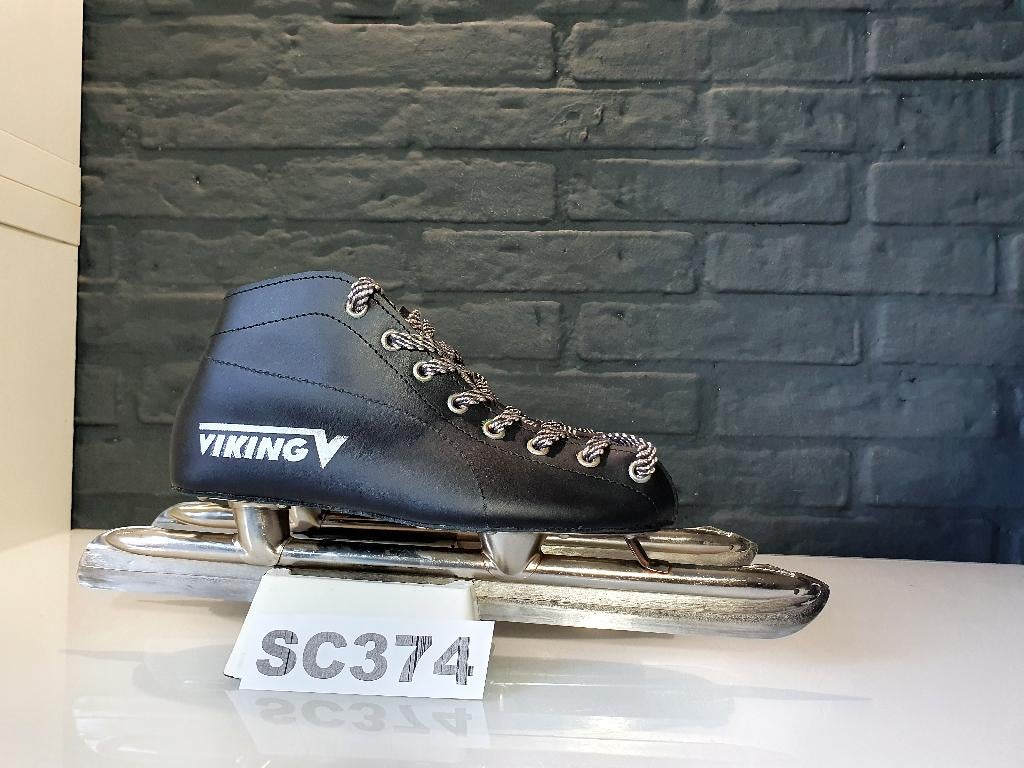Viking Junior Tournoren Lage Laag Noren Leder Zwart Maat 34, Viking, Verzenden, Nieuw, Noren