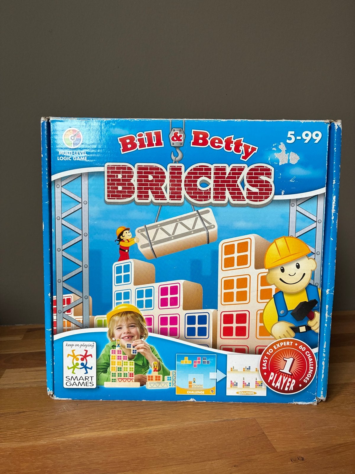 SmartGames Bill & Betty Bricks - Logisch denkspel, Ophalen of Verzenden, Gebruikt, Bouwen