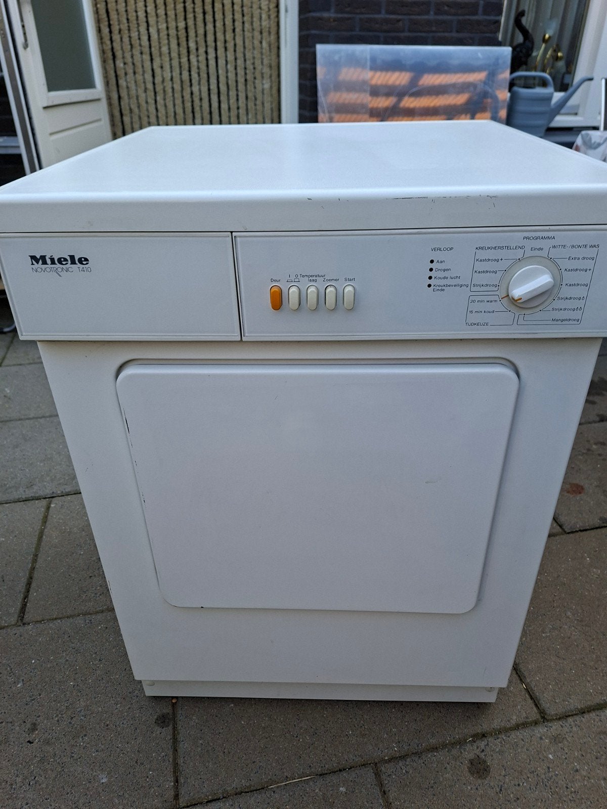 Miele Novotronic T410 Luchtafvoer Wasdroger, Ophalen, 6 tot 8 kg, Gebruikt, Luchtafvoer