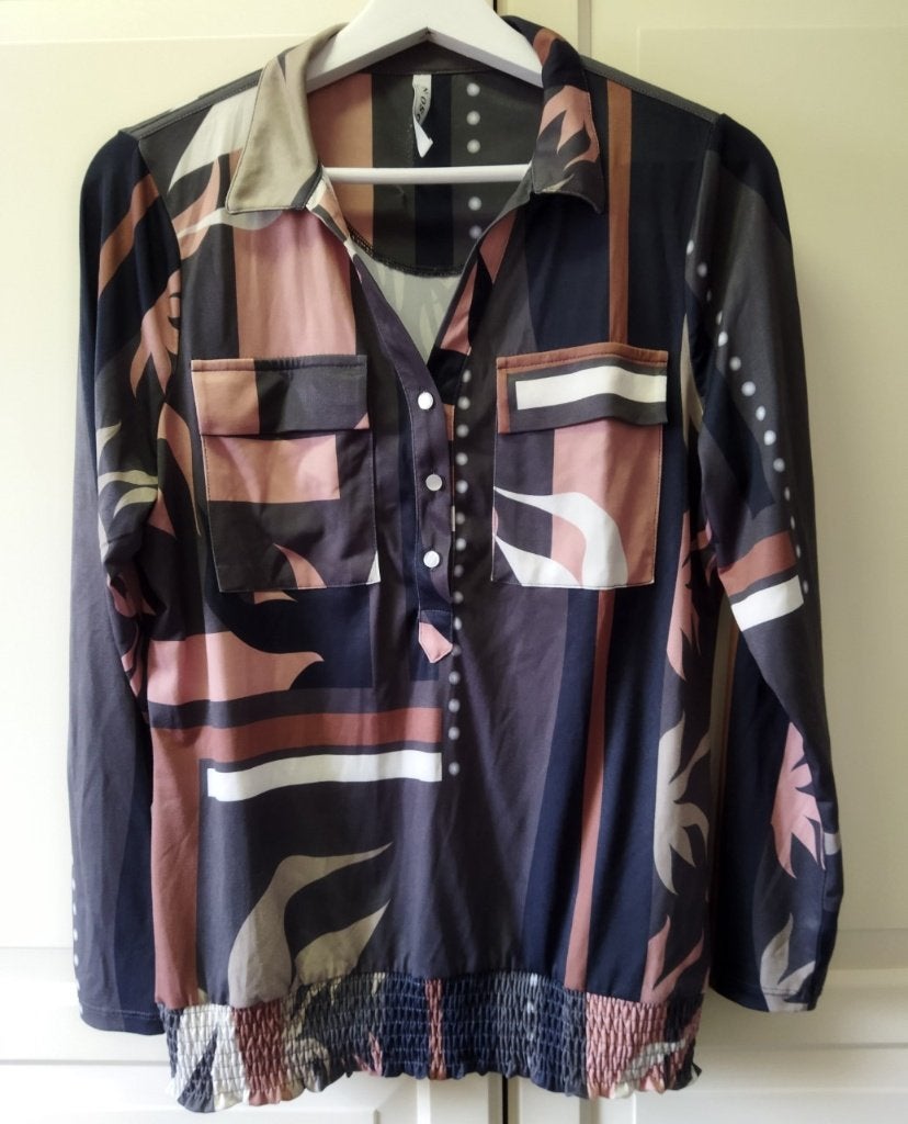 Zoso Travelstof Blouse Maat S, Zwart, Ophalen of Verzenden, Zo goed als nieuw, Maat 36 (S)