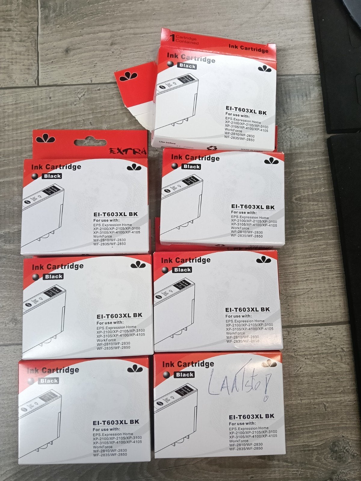 EI-T603XL BK Inktcartridges voor Epson printers (7 stuks), Ophalen of Verzenden, Nieuw, Cartridge, Epson (compatibel)
