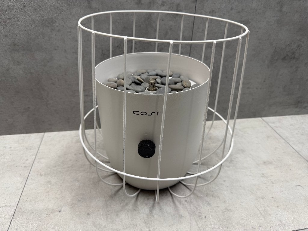 Cosiscoop Basket Gaslantaarn - groen en wit - 11392, Ophalen of Verzenden