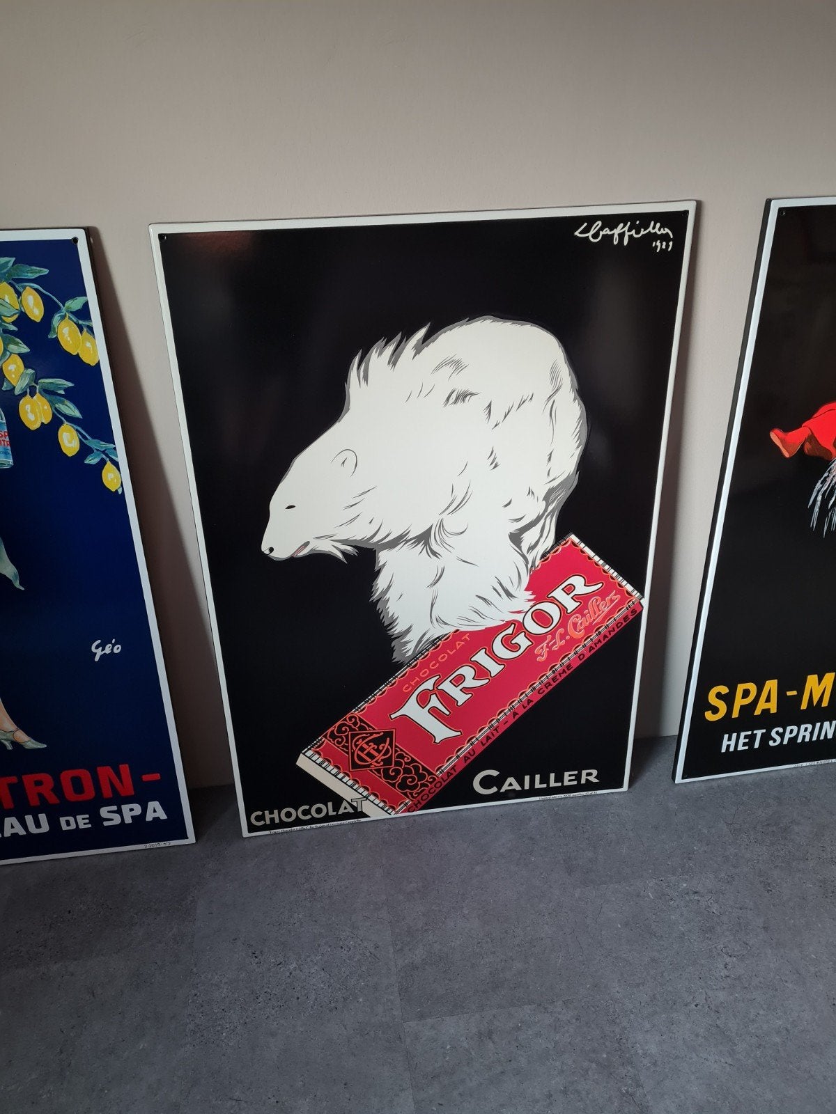 frigor emaille bord gelimiteerd, Ophalen of Verzenden, Zo goed als nieuw, Reclamebord