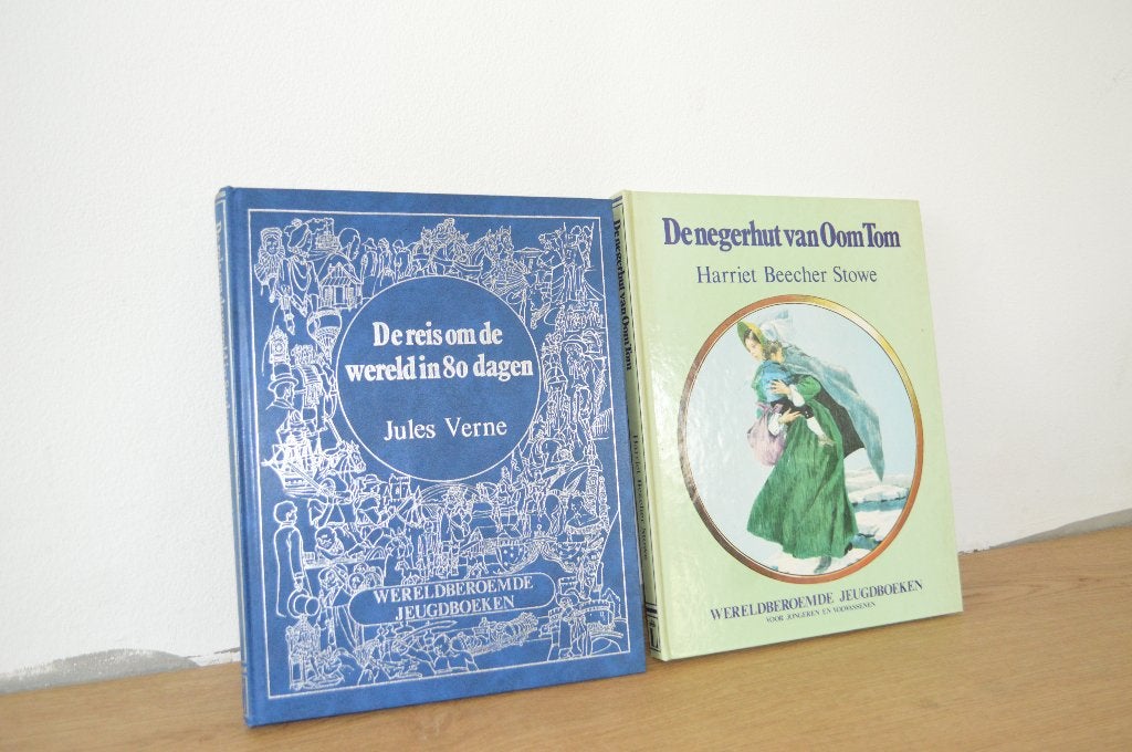 2 wereldberoemde jeugdboeken, Boeken, Ophalen of Verzenden, Gelezen, Harriet beecher stowe, Jules Verne, Fictie