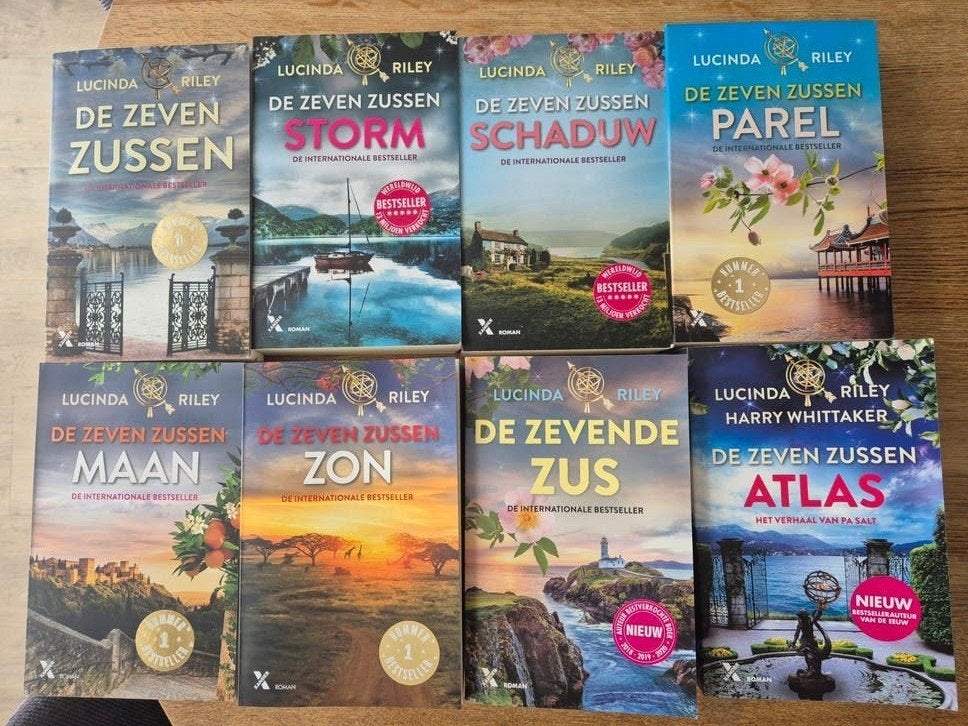 De Zeven Zussen complete serie incl. Atlas - Lucinda Riley, Boeken, Romans, Ophalen of Verzenden, Zo goed als nieuw, Lucinda Riley
