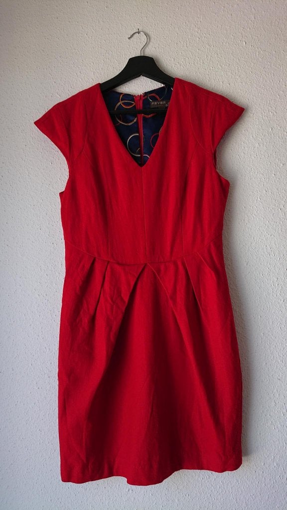 Rode vintage look jurk, Maat 38/40 (M), Fever, Ophalen of Verzenden, Zo goed als nieuw