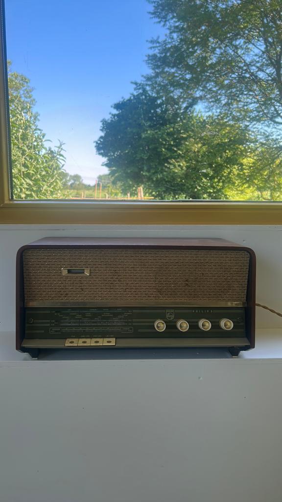 Oude Philips radio vintage, Ophalen, Gebruikt, Radio