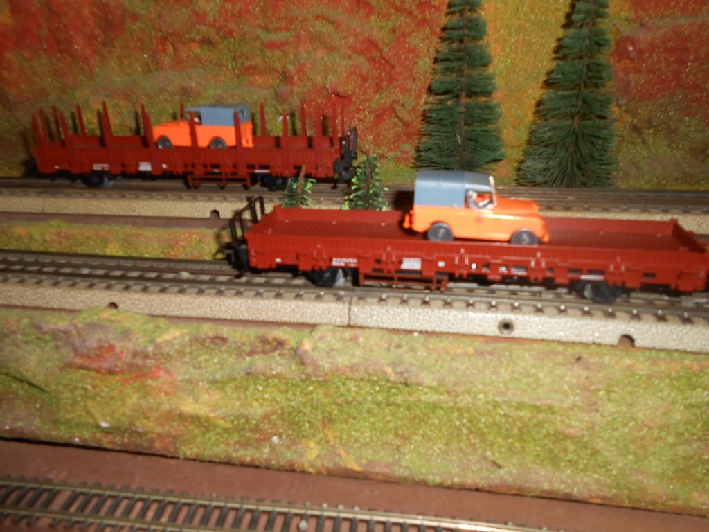 Märklin 4722, 2x, Zweden, SJ rongenwagons met een jeep, Wisselstroom, Treinset, Nieuw, Ophalen of Verzenden