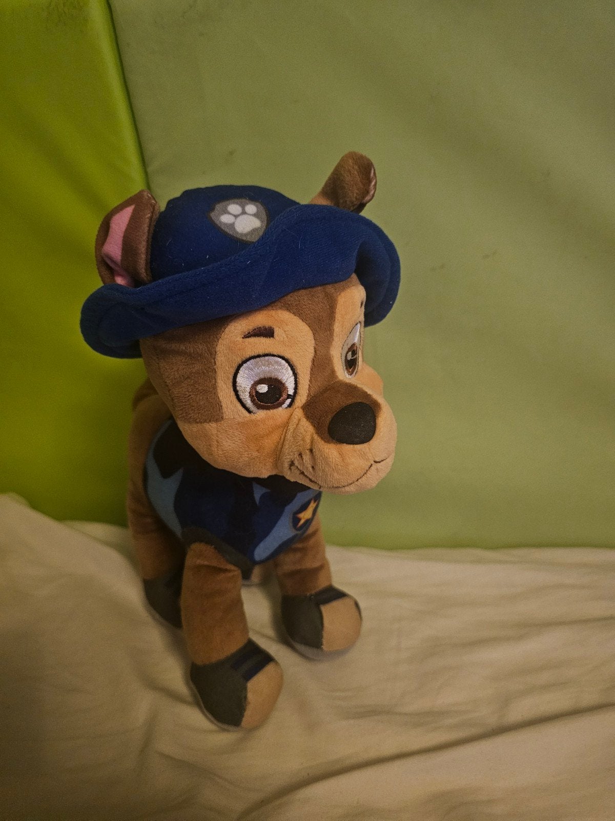 Paw Patrol Chase knuffel - Zo goed als nieuw, Overige merken, Zo goed als nieuw, Middelgroot (20 tot 80 cm), Bruin