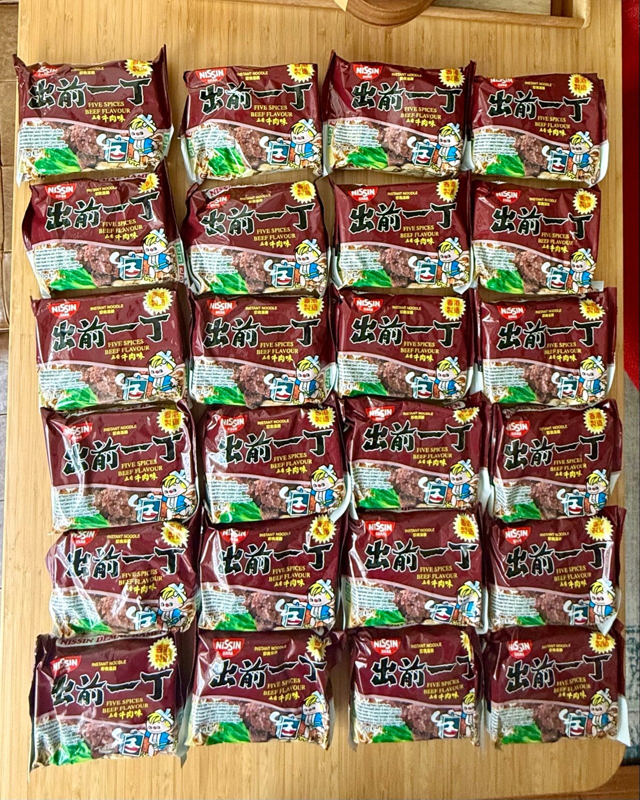 24x Beef Noodles Nissin Demae Ramen Five Spices, Ophalen