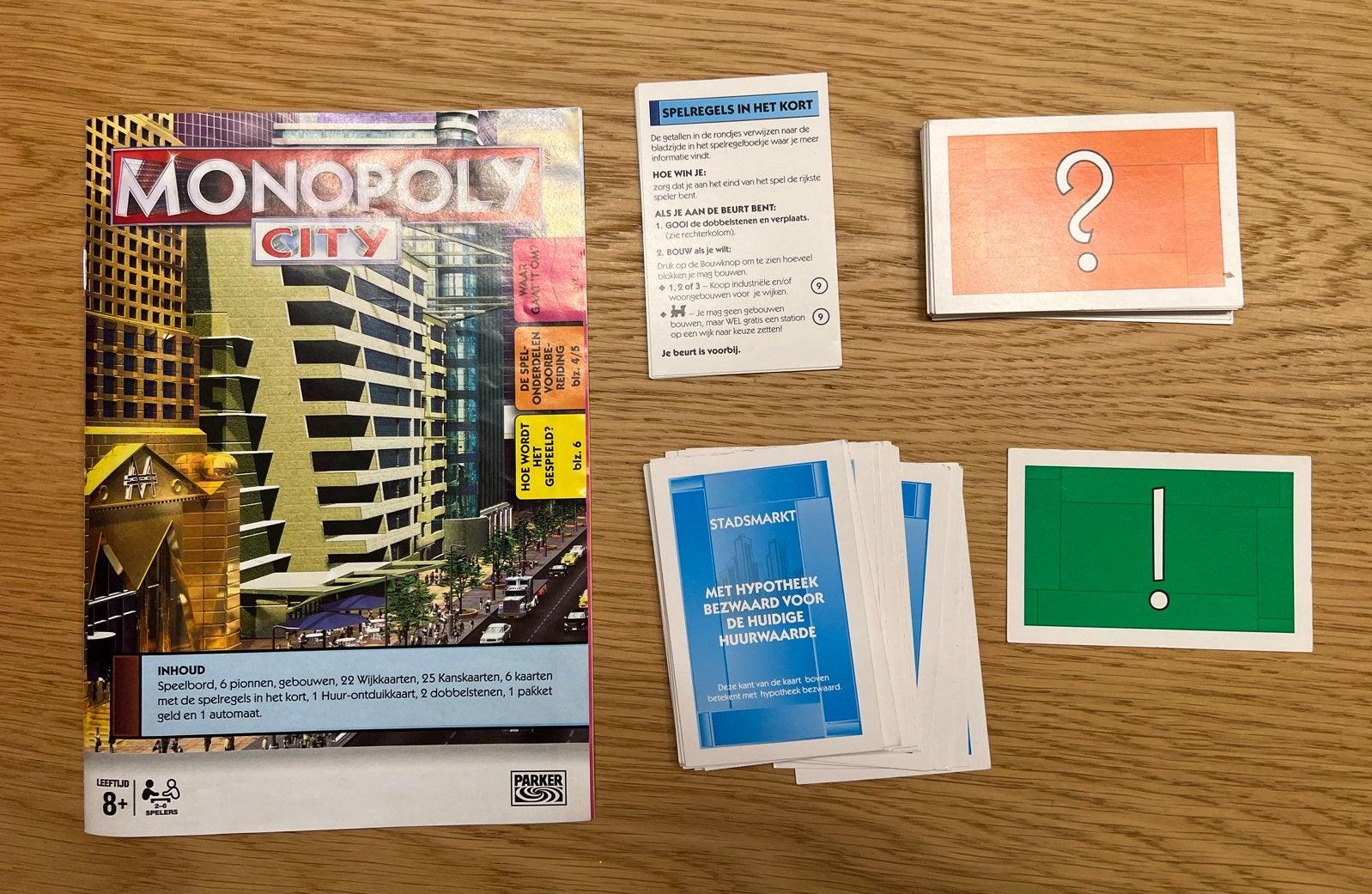 Monopoly City Bordspel - Bouw je eigen stad!, Drie of vier spelers, Ophalen, Zo goed als nieuw