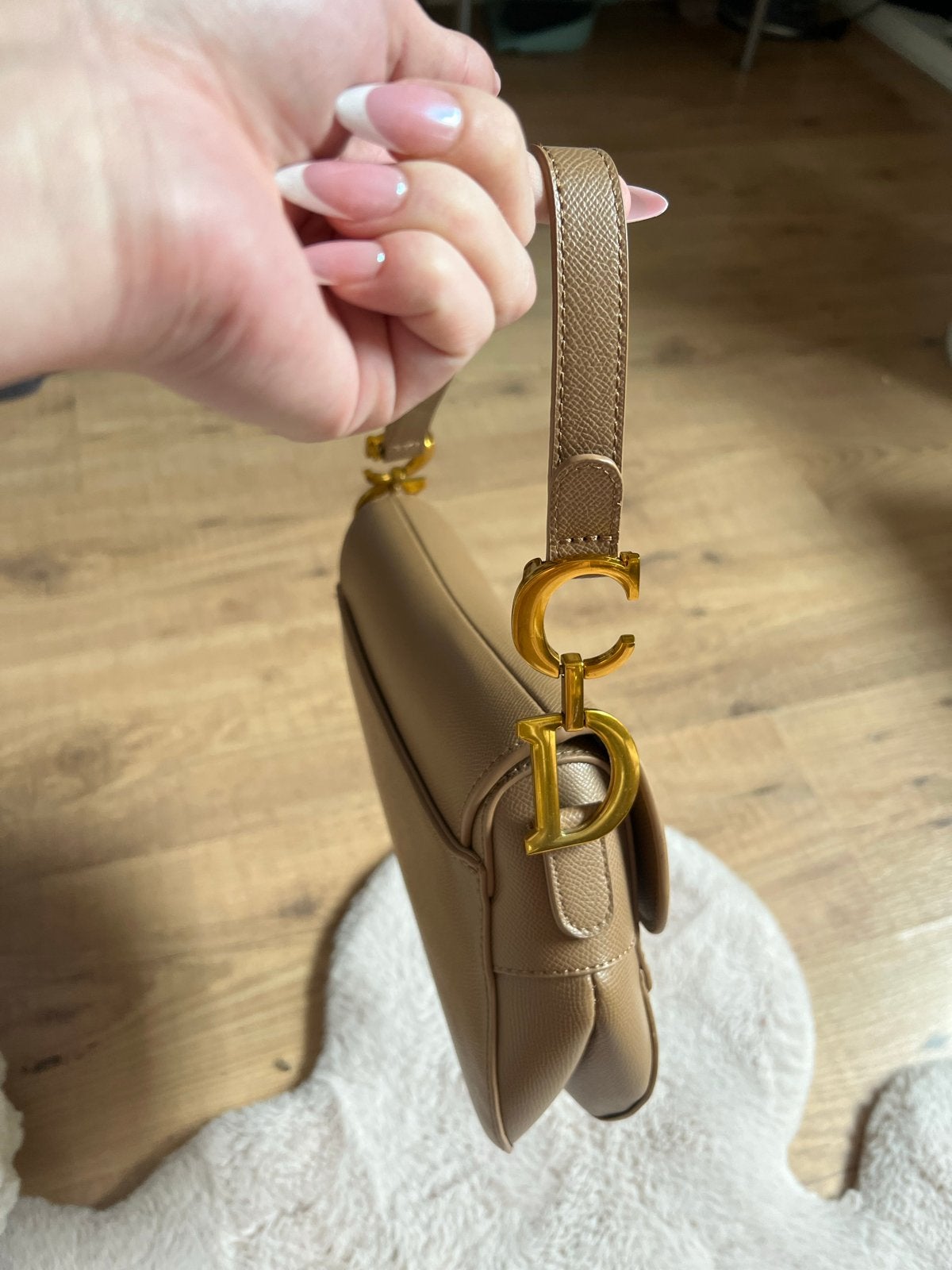 Beige camel tas - Nooit gedragen, Ophalen of Verzenden, Nieuw, Beige, Schoudertasje