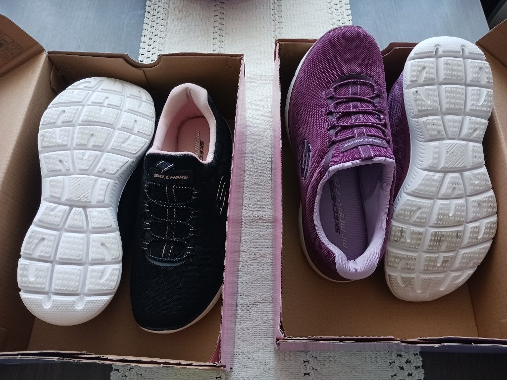 2 pr sketchers, Ophalen, Zwart, Sneakers of Gympen, Zo goed als nieuw