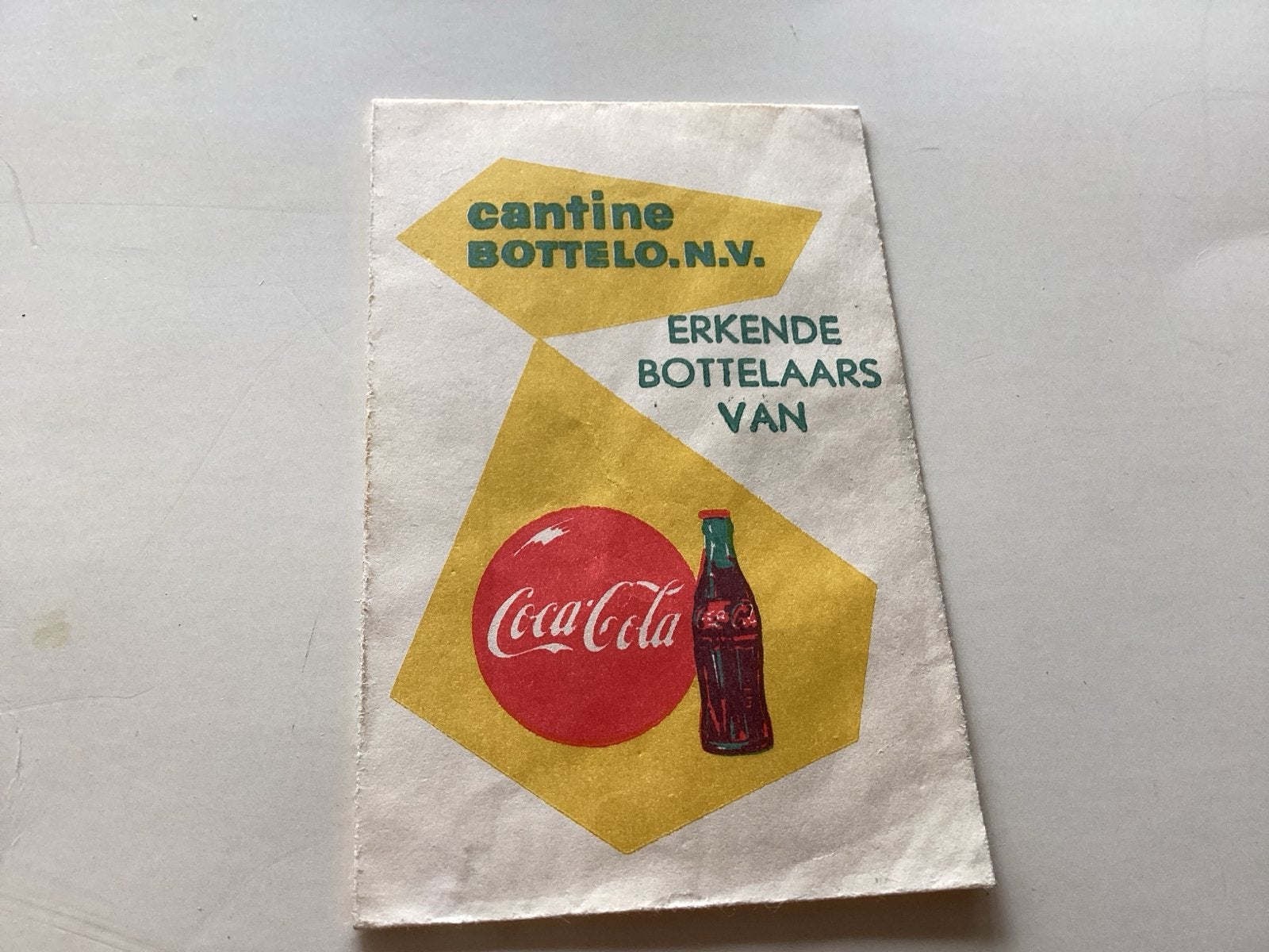 Suikerzakje Coca-Cola zakje - Cantine Bottelo N.V., Ophalen of Verzenden, Gebruikt, Verpakking