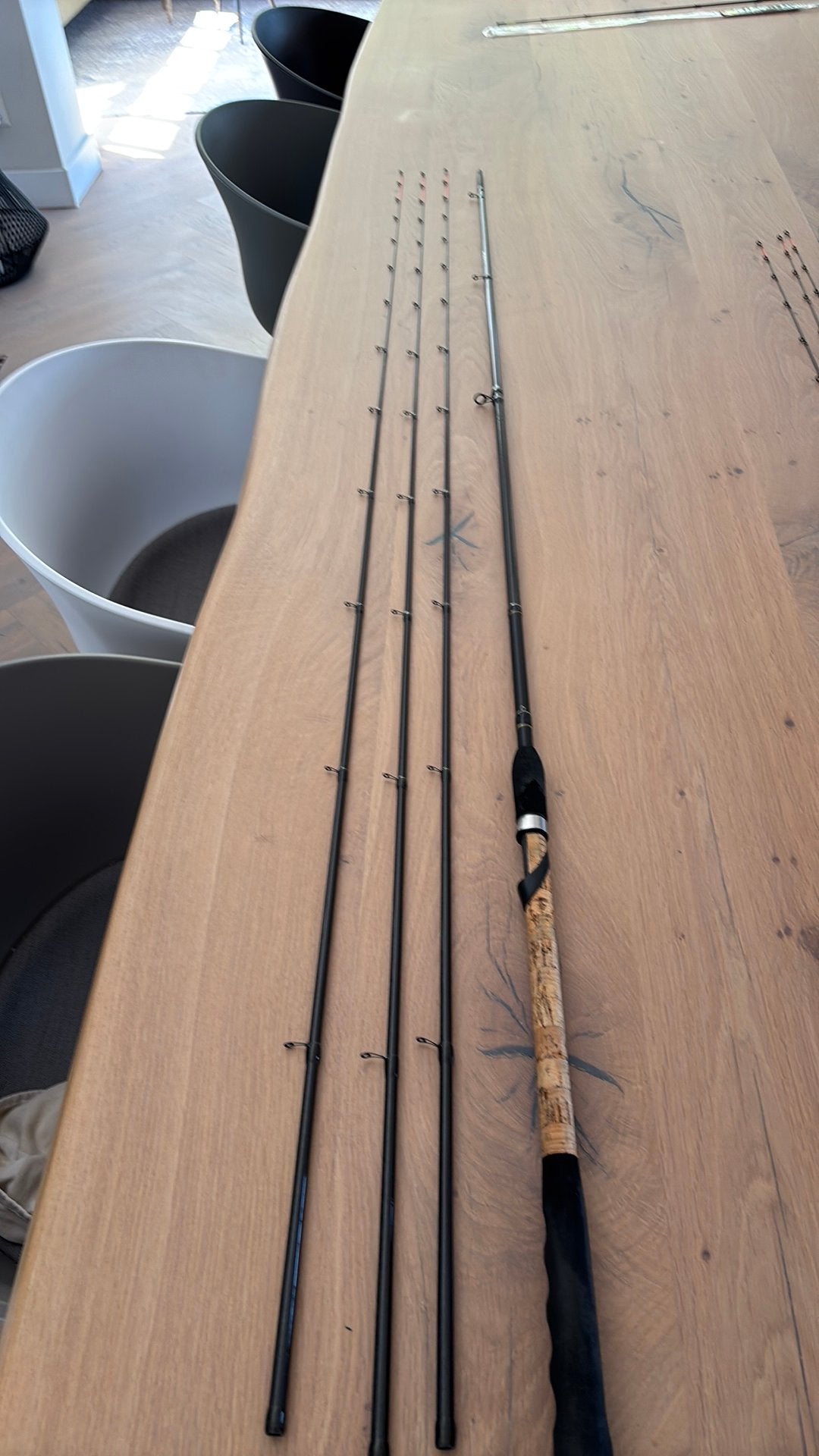 Shimano Beastmaster commercial met 3 toppen, Ophalen of Verzenden, Zo goed als nieuw, Werphengel