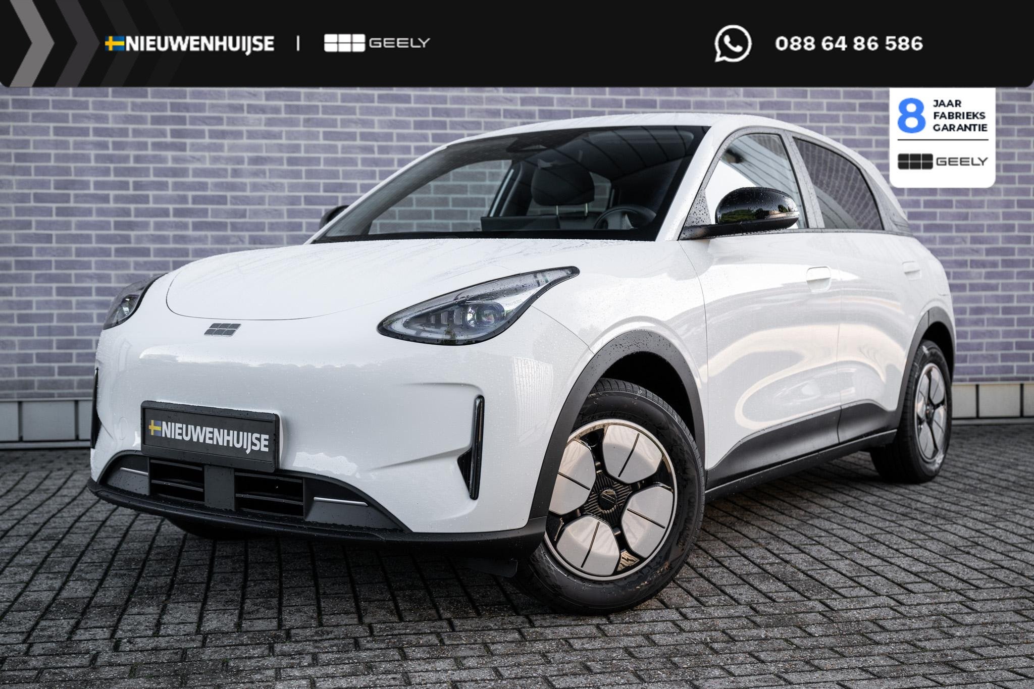Geely E2 Max 47 kWh | 345km WLTP | 80kW Snelladen | Stoel- /, Automaat, Achterwielaandrijving, 116 pk, Wit