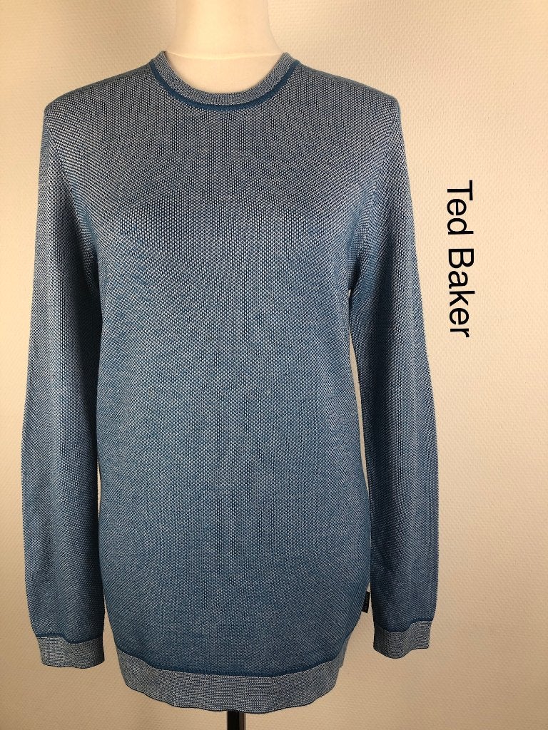 Ted Baker Trui  (mt: 38) 16,1/7423, Maat 38/40 (M), Blauw, Ted Baker, Ophalen of Verzenden