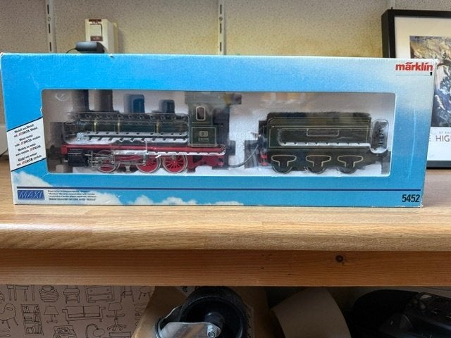 Marklin Maxi 5452 locomotief, Hobby en Vrije tijd, Ophalen, Locomotief, Gelijkstroom of Wisselstroom, Zo goed als nieuw