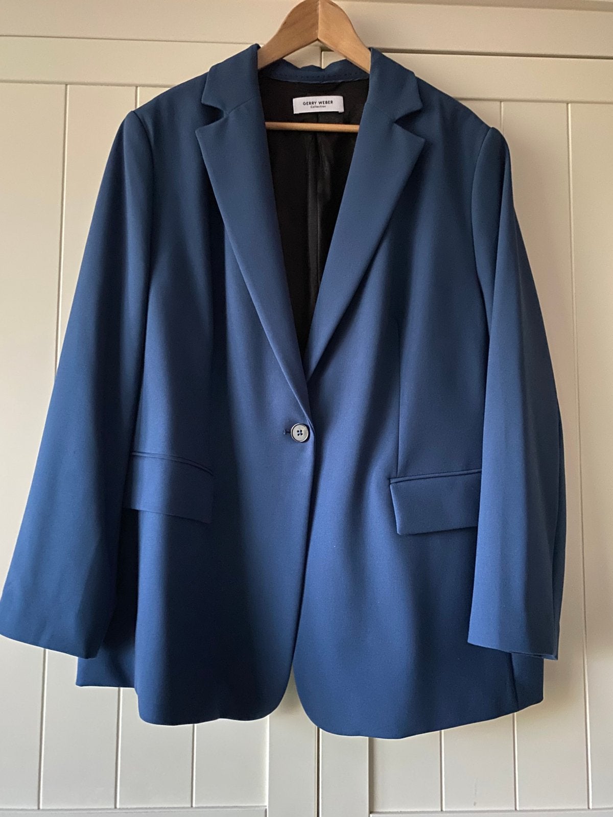Blazer dames maat 48 Gerry Weber blauw, Ophalen of Verzenden, Zo goed als nieuw, Maat 46/48 (XL) of groter, Blauw