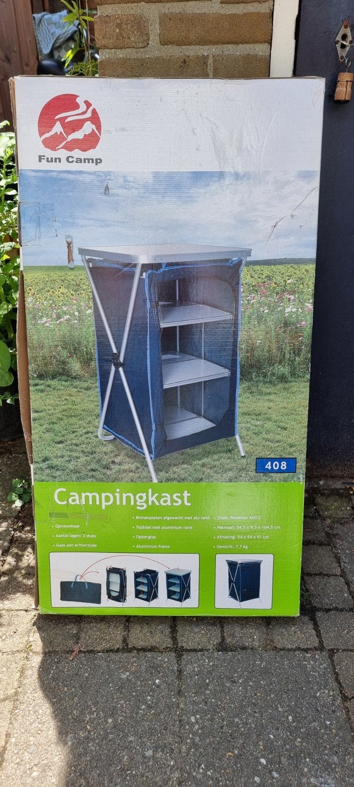 Funcamp Campingkast - Degelijk Polyester Opbergkast, Ophalen of Verzenden