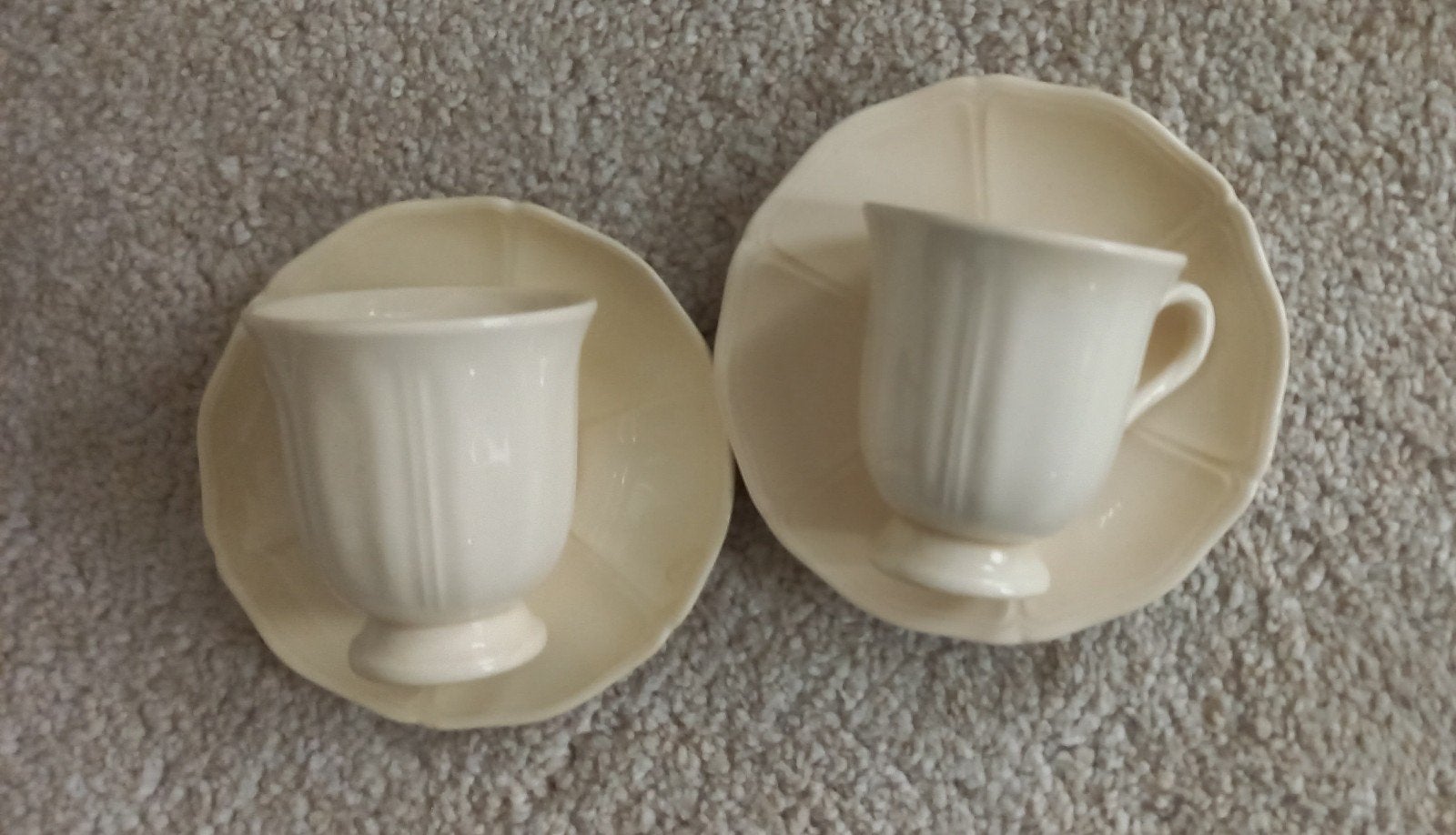 Wedgwood Queens Drape kop en schotel set (2 stuks), Ophalen of Verzenden