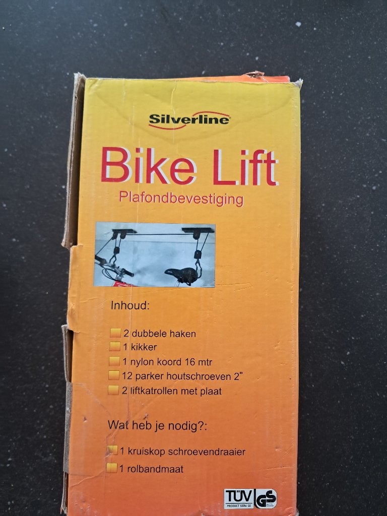 Bike lift | Silverline, Auto diversen, Nieuw, Ophalen of Verzenden, Fietsendrager-accessoire, Brede banden