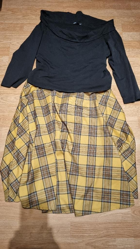 Rok (Hell Bunny) Met Top, Overige kleuren, Maat 46/48 (XL) of groter, Ophalen of Verzenden, Zo goed als nieuw