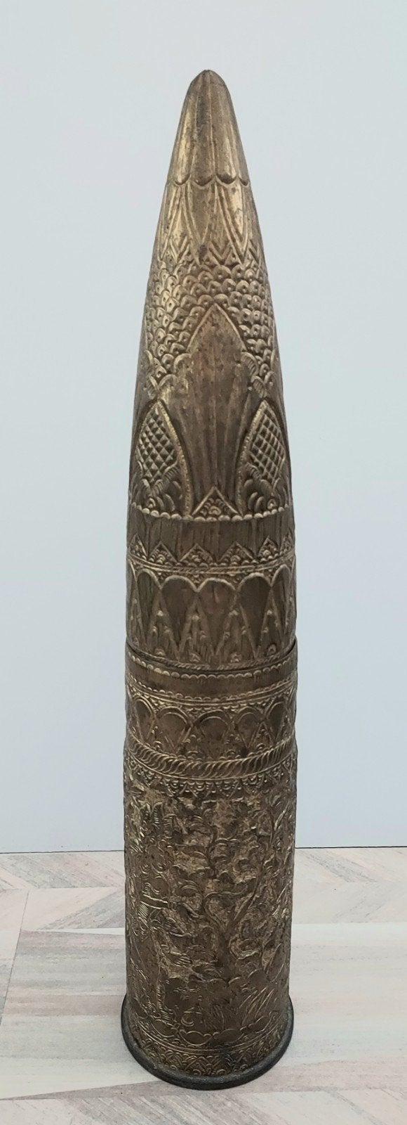 Trech Art, mooie bewerkte huls , Balinese motieven, Ophalen of Verzenden, Koper