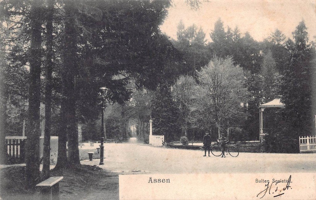 218 Assen - Buiten Sociëteit  1904, Verzenden, Voor 1920, Gelopen, Drenthe