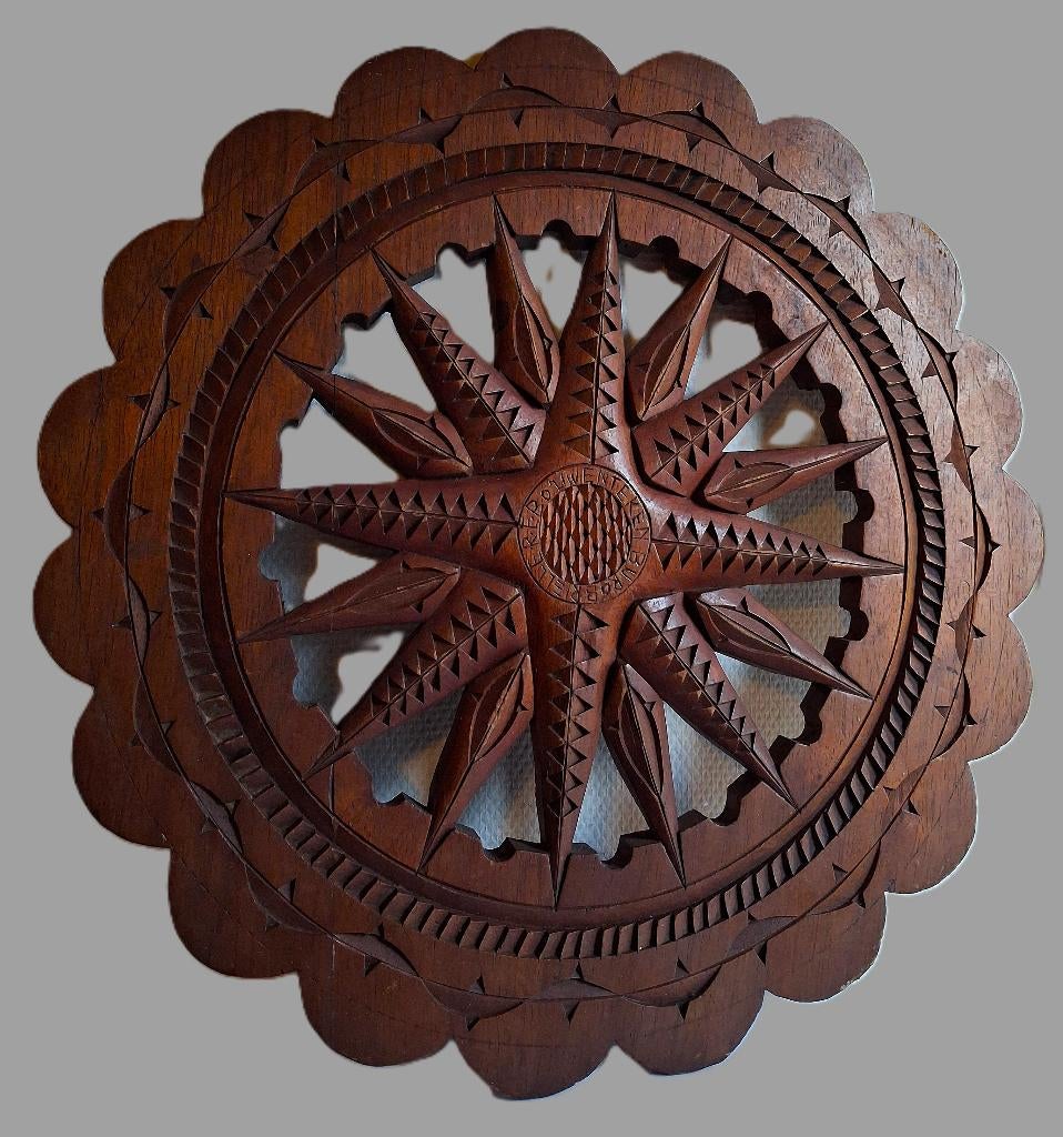 Marrons Suriname Frans Guinea snijwerk hout vintage slaven, Antiek en Kunst, Verzenden