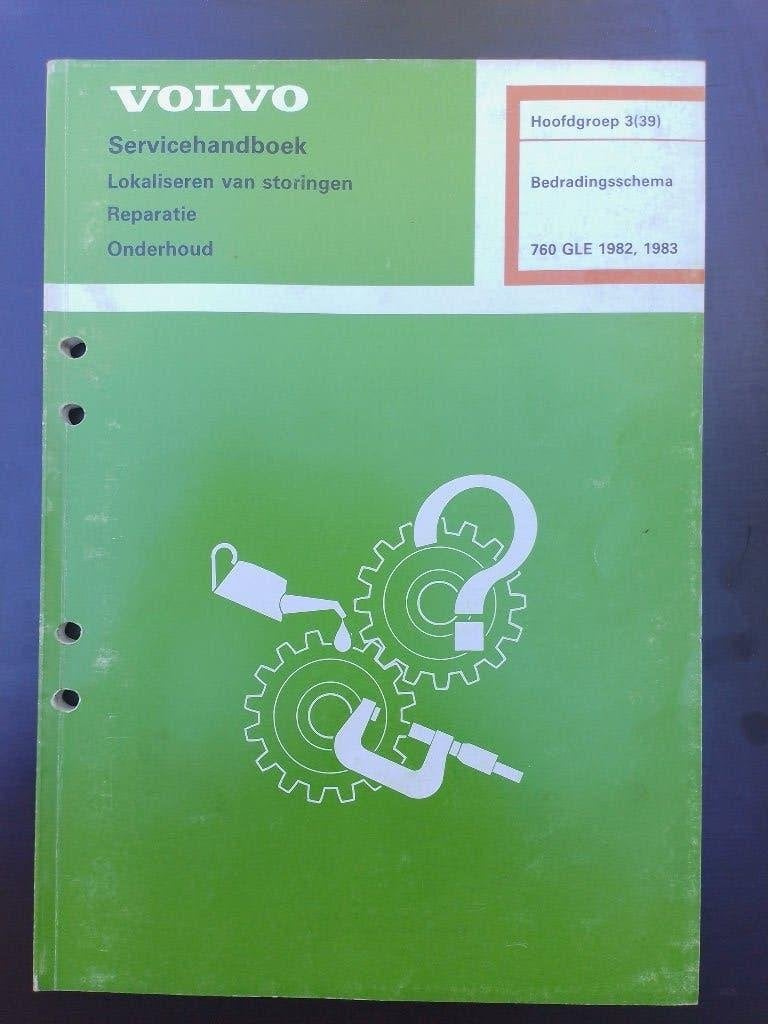 Volvo 760 GLE 1982-83 dealer werkplaatsboek stroomschema's, Boeken, Auto's | Boeken, Ophalen of Verzenden, Gelezen, Volvo