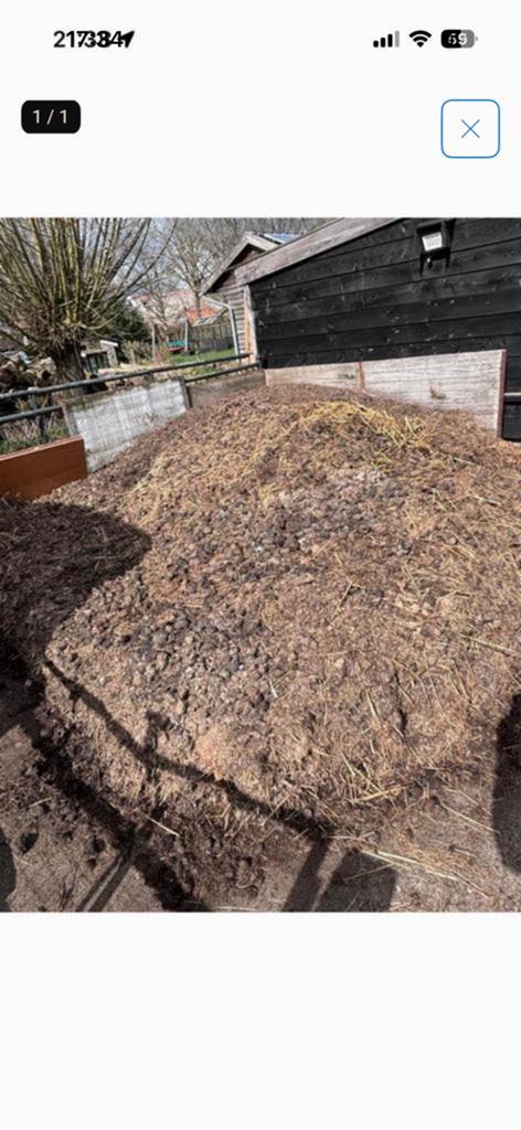 Gratis Mest, moestuin mest, paarden mest, Ophalen, Compost